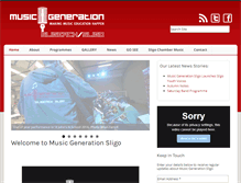 Tablet Screenshot of musicgenerationsligo.com